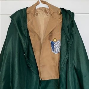 Attack On Titans cosplay jacket and cape